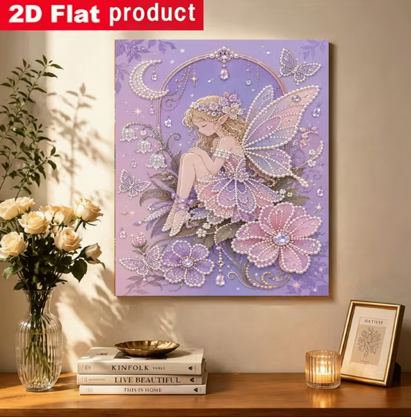 Diamond Painting Perlen Blumenfee